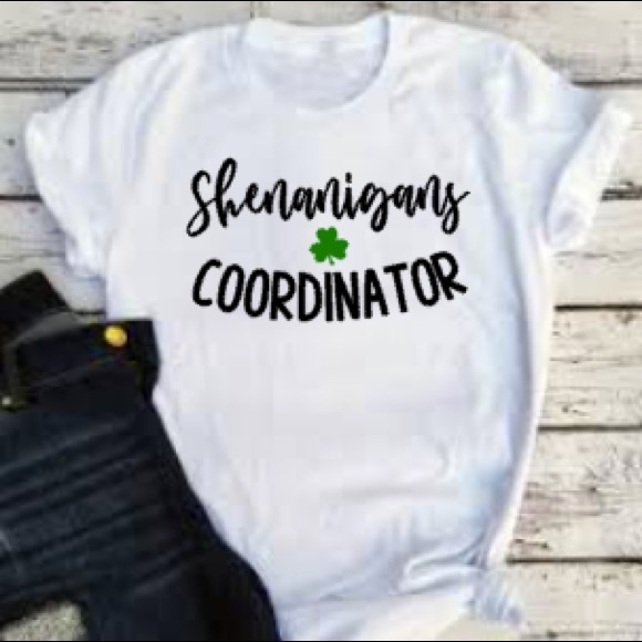 Shenanigans Coordinator Shirt St Patrick’s Day NEW Shamrock Clover Holiday ✨☘️ - Picture 2 of 2